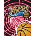 Philadelphia 76ers NBA "Tie Dye" 60" x 80" Super Plush Throw