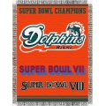 Miami Dolphins NFL "Commemorative" 48" x 60" Tapestry Throw