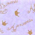 Pea Princess Sheet Set - White & Gold Crown Print