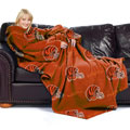 NFL Cincinnati Bengals Comfy Throw Blanket with Sleeves