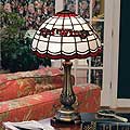 Detroit Red Wings NHL Stained Glass Table Lamp
