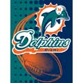 Miami Dolphins "Diamondplate" 60" x 80" Super Plush Throw