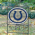 Indianapolis Colts NFL Stained Glass Outdoor Yard Sign