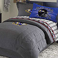 Baltimore Ravens NFL Team Denim Twin Comforter / Sheet Set