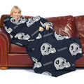NFL Oakland Raiders Comfy Throw Blanket with Sleeves