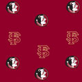 Florida Seminoles Fitted Crib Sheet - Red