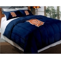 Detroit Tigers MLB Twin Chenille Embroidered Comforter Set with 2 Shams 64" x 86"