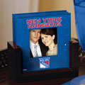New York Rangers NHL Art Glass Photo Frame Coaster Set