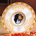 Tennessee Vols NCAA College 14" Ceramic Chip and Dip Tray