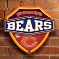 Chicago Bears NFL Neon Shield Wall Lamp