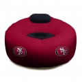 San Francisco 49ers NFL Vinyl Inflatable Chair w/ faux suede cushions