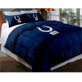 Indianapolis Colts NFL Twin/Full Chenille Embroidered Comforter Set 64" x 86" with 2 Shams 24" x 30"