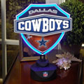Dallas Cowboys NFL Neon Shield Table Lamp