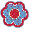 Bandana Flower Rug (39" round)