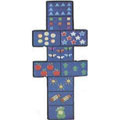 Hopscotch with Counters Rug (30" x 78")