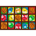 M & M Basketball Rug (39" x 58")