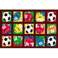 M & M Soccer Rug (19" x 29")