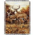 Hautman Bros. Royal Pair 48" x 60" Metallic Tapestry Throw