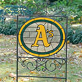 Oakland Athletics MLB Stained Glass Outdoor Yard Sign