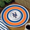 New York Mets MLB 14" Round Melamine Chip and Dip Bowl