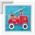 Fire Engine - Contemporary mount print with beveled edge