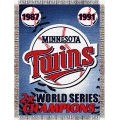 Minnesota Twins MLB "Commemorative" 48" x 60" Tapestry Throw