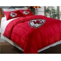 Kansas City Chiefs NFL Twin/Full Chenille Embroidered Comforter Set 64" x 86" with 2 Shams 24" x 30"