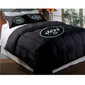 New York Jets NFL Twin/Full Chenille Embroidered Comforter Set 64" x 86" with 2 Shams 24" x 30"