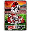 Univ of Georgia Bulldogs "Home Field" Woven Tapestry Throw