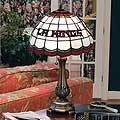 Los Angeles Kings NHL Stained Glass Table Lamp