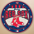 Boston Red Sox MLB 12" Round Art Glass Wall Clock