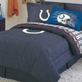 Indianapolis Colts Blue Denim Queen Comforter / Sheet Set