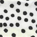 Bee Daisy Gathered Bedskirt - Black Dot