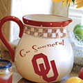 Oklahoma Sooners NCAA College 14" Gameday Ceramic Chip and Dip Platter