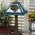 Jacksonville Jaguars NFL Mission Style Stained Glass Lamp