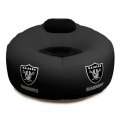 Oakland Raiders NFL Vinyl Inflatable Chair w/ faux suede cushions