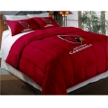 Arizona Cardinals NFL Twin Chenille Embroidered Comforter Set with 2 Shams 64" x 86"