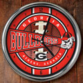 Georgia UGA Bulldogs NCAA College 12" Chrome Wall Clock