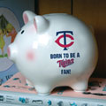 Minnesota Twins MLB Ceramic Piggy Bank