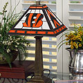 Cincinnati Bengals NFL Mission Style Stained Glass Lamp