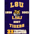 Louisiana State University LSU Tigers NCAA College "Commemorative" 48"x 60" Tapestry Throw