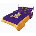 Louisiana State Tigers 100% Cotton Sateen Queen Comforter Set