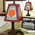 Clemson Tigers NCAA College Art Glass Table Lamp