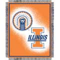 Illinois Illini "Focus" 48" x 60" Woven Jacquard Throw