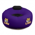 Louisiana State University LSU Tigers NCAA College Vinyl Inflatable Chair w/ faux suede cushions