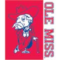Mississippi Ole Miss Rebels "Stripes" 50" x 60" Super Plush Throw