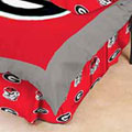 Georgia Bulldogs 100% Cotton Sateen Twin Bed Skirt - Red