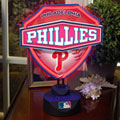Philadelphia Phillies MLB Neon Shield Table Lamp