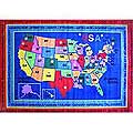 State Capitals Rug (5'3" x 7'6")