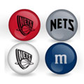 New Jersey Nets Custom Printed NBA M&M's With Team Logo